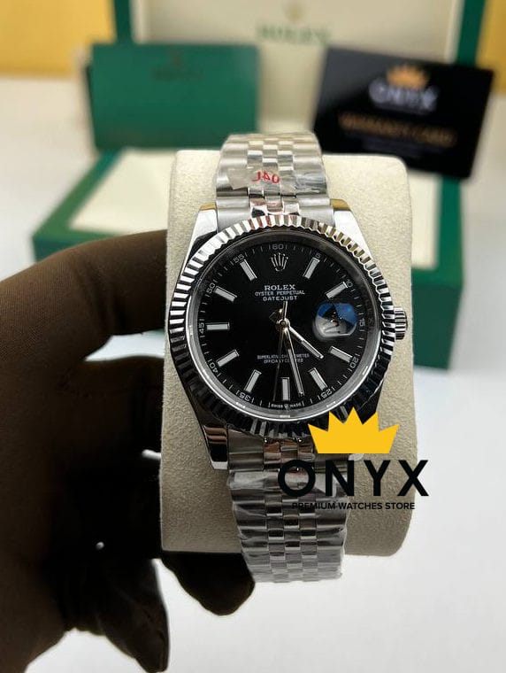 趣味 OYSTER PERPETUAL DATEJUST Rolex Date Just Black 41mm-Automatic Japanese Movement - Onyx Store