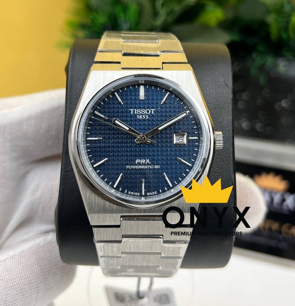Tissot PRX Powermatic 80 Blue Dial 40mm, Automatic Movement - Onyx