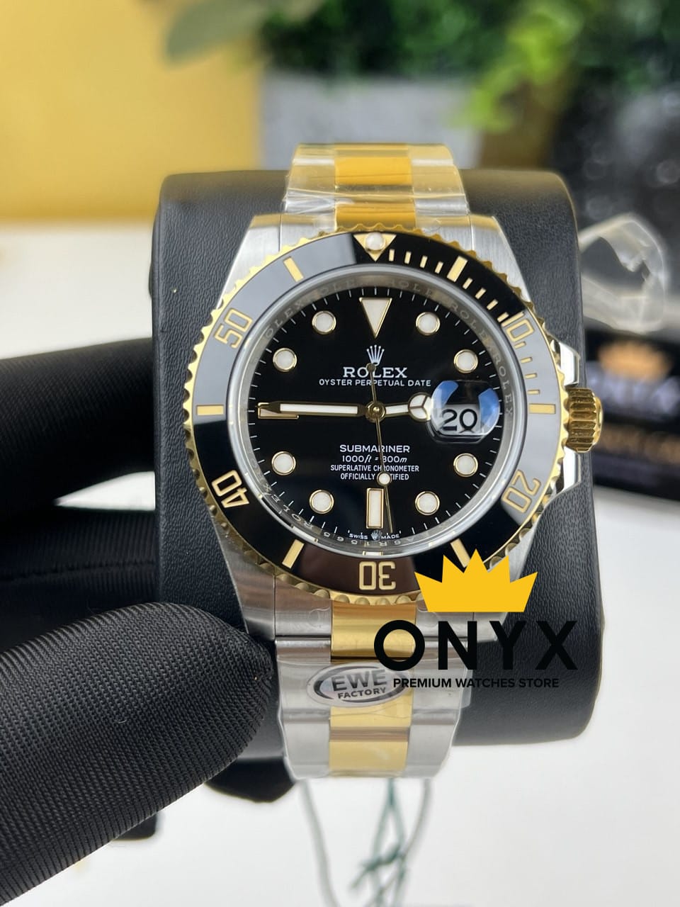 Rolex Submariner Half Gold Black 41 - Swiss ETA 3235 Movement